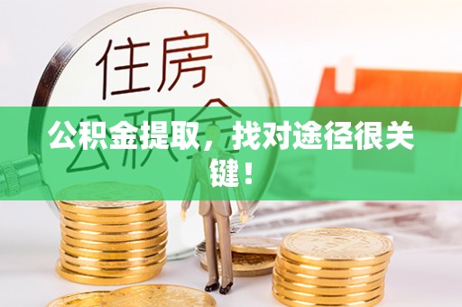 朔城公积金提取，找对途径很关键！